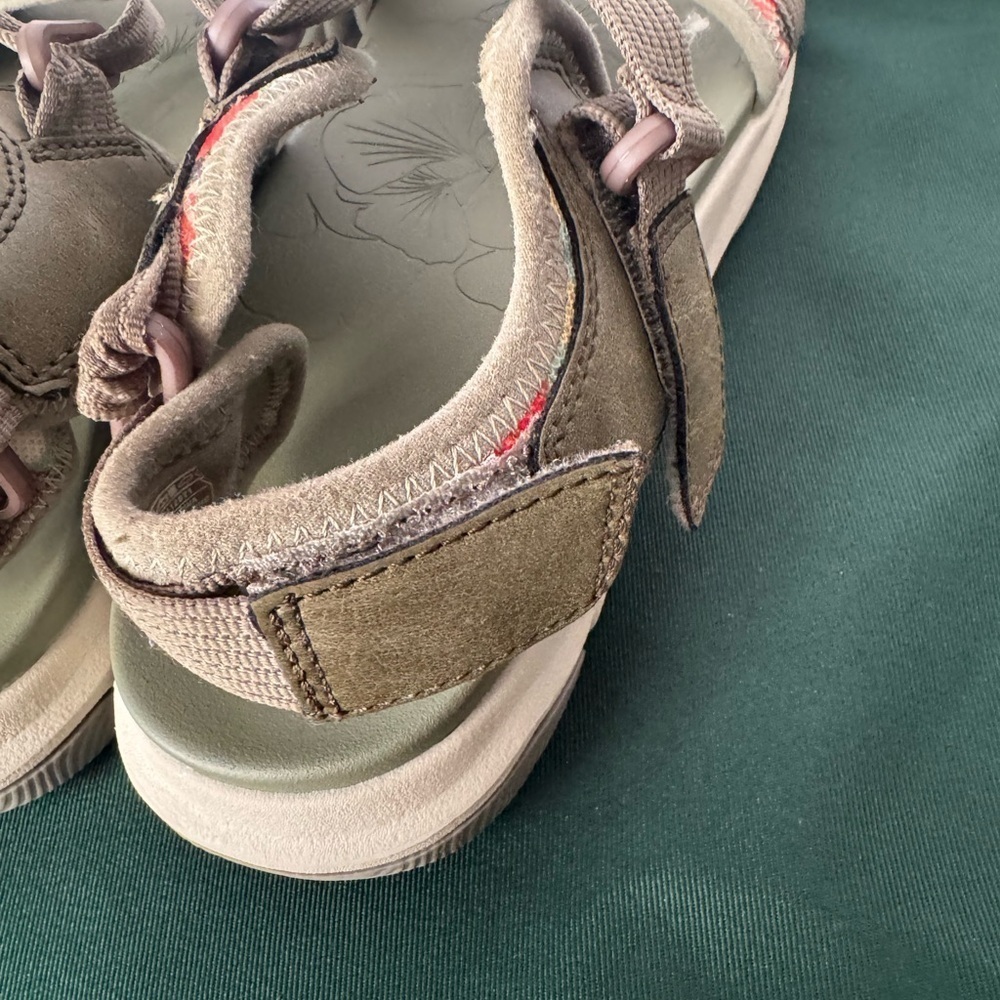 Earth Origins Strappy Sandal Womens 9 Olive Vivvy Hiking Vegan Beach Walking - Picture 11 of 16